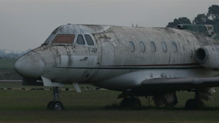 Este avión Hawker Siddeley habría sido utilizado para llevar a cinco militantes de izquierda detenidos en 1977 en Asunción.