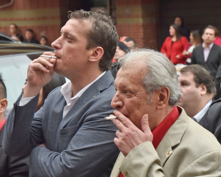 Juan Carlos “Nano” y su padre Juan C.  “Calé” Galaverna.