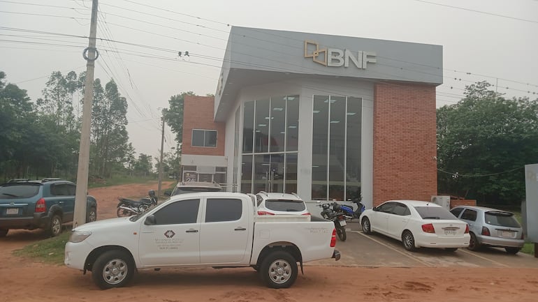 Sede del Banco Nacional de Fomento en Caaguazú.