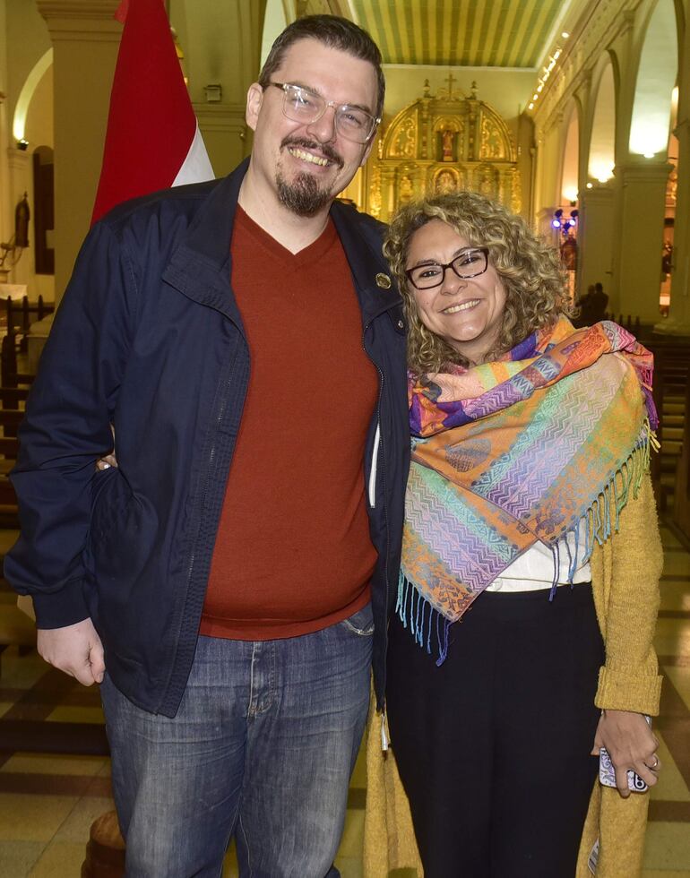 Michael Nachtrab y Claudia Sánchez.