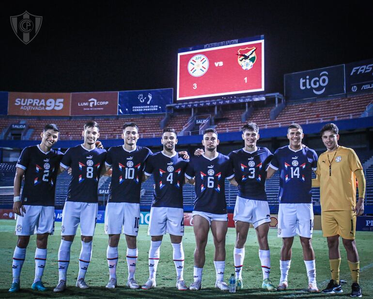 Canteranos de Cerro Porteño en la selección paraguaya Sub 23.