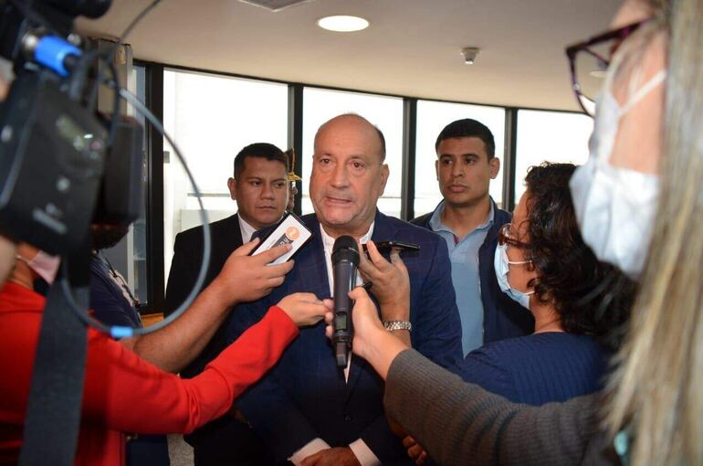 Oscar Salomón (ANR-oficialista), presidente de la Cámara de Senadores (foto gentileza)