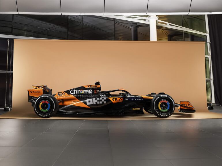 El nuevo McLaren para la temporada 2024 del Mundial de la Fórmula 1.