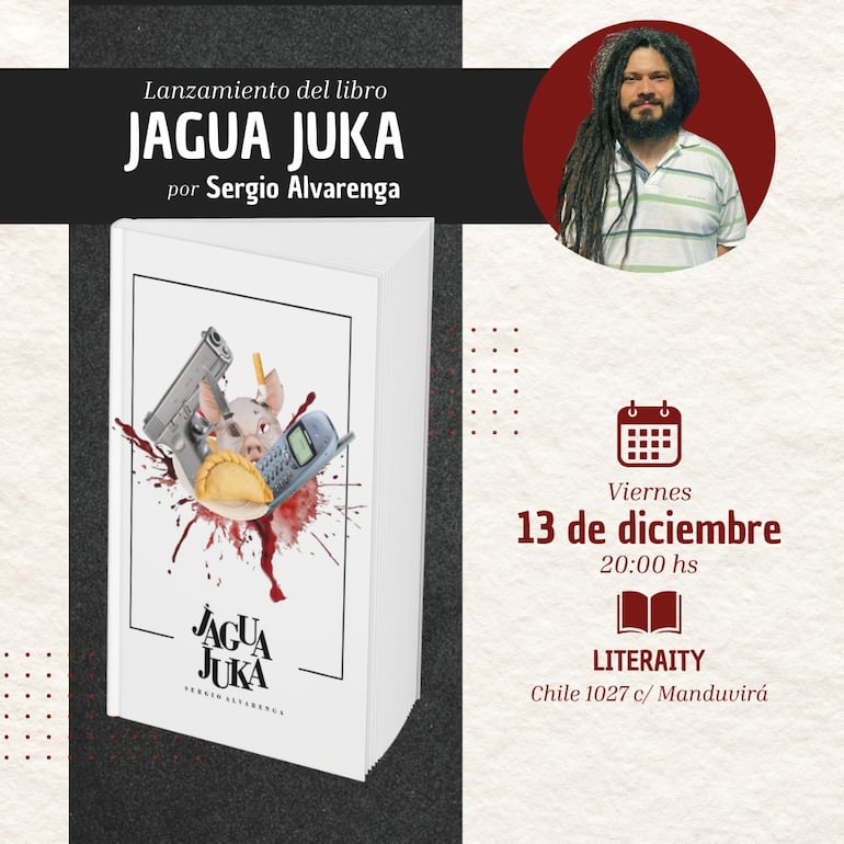 Sergio Alvarenga lanza su libro de compilación de cuentos Jagua Juka.