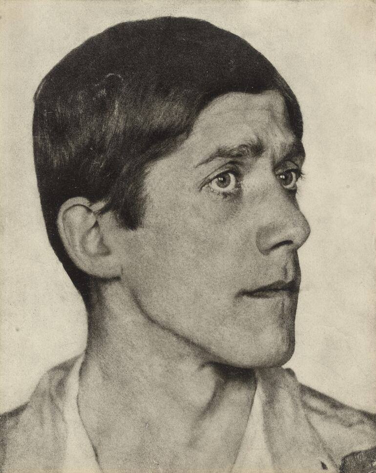 Retrato de Oskar Kokoschka por Hugo Erfurth, 1919