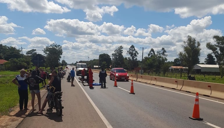 Motociclista fallece luego de ser rozado por un camión de gran porte