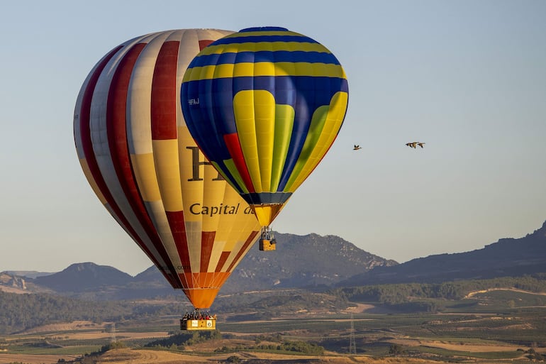 El festival aéreo incluirá vuelos en globos aerostático (imagen ilustrativa).