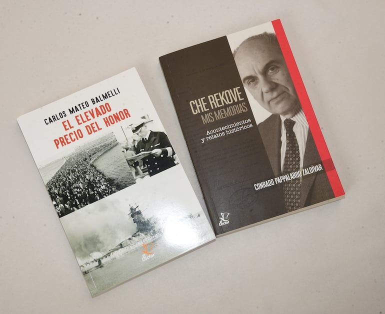 El Elevado Precio del Honor, de Carlos Mateo Balmelli, y Che Rekove. Mis memorias, de Conrado Pappalardo Zaldívar, dos interesantes obras para regalar en estas fiestas.