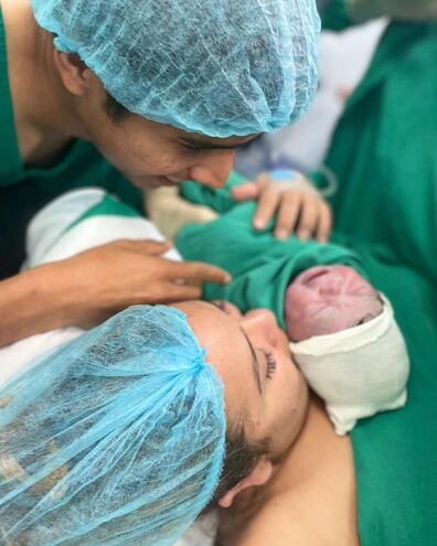 Alexis Duarte y Jazmín Alcaraz recibieron a su primer hijo, el esperado Ángel Benjamín.