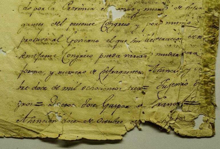 Documentos históricos vinculados a la Independencia del Paraguay serán exhibidos en el Archivo Nacional de Asunción.