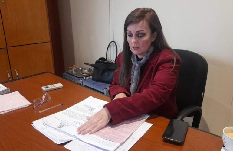 Fiscal interviniente, Lilian Ruiz, de la Unidad Nº 2 de San Estanislao.