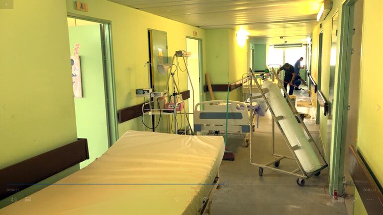 Obras en el área de neonatología, no avanzan desde hace más de un año, ocasionado esto el hacinamiento en el área de pediatría del Hospital Nacional. 