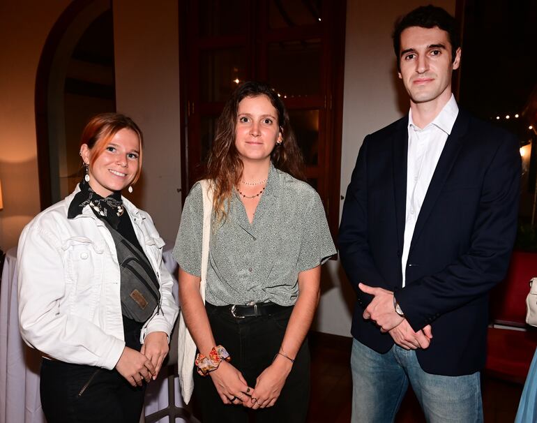 Ethel H. Cousseau, Louise Aubard y Gaspard Colas.