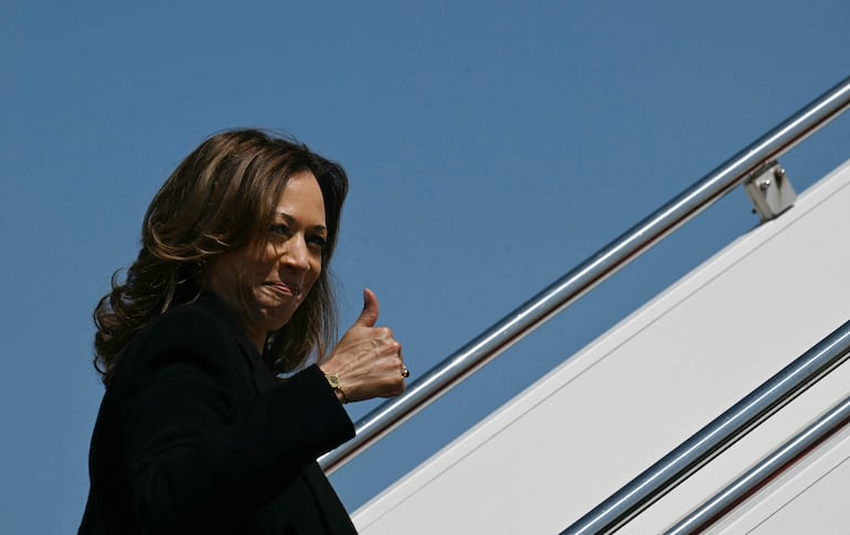 La vicepresidente y candidata demócrata a la Casa Blanca, Kamala Harris.