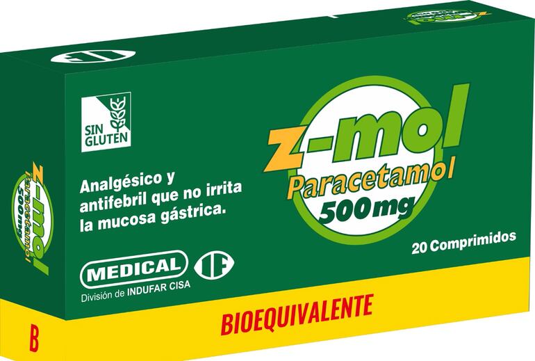 El Zmol 500 mg es el primer paracetamol bioequivalente del Paraguay, hecho por INDUFAR.