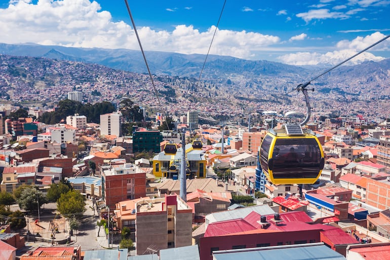 Mi Teleférico, ideal para conocer La Paz y El Alto desde una imponente altura.