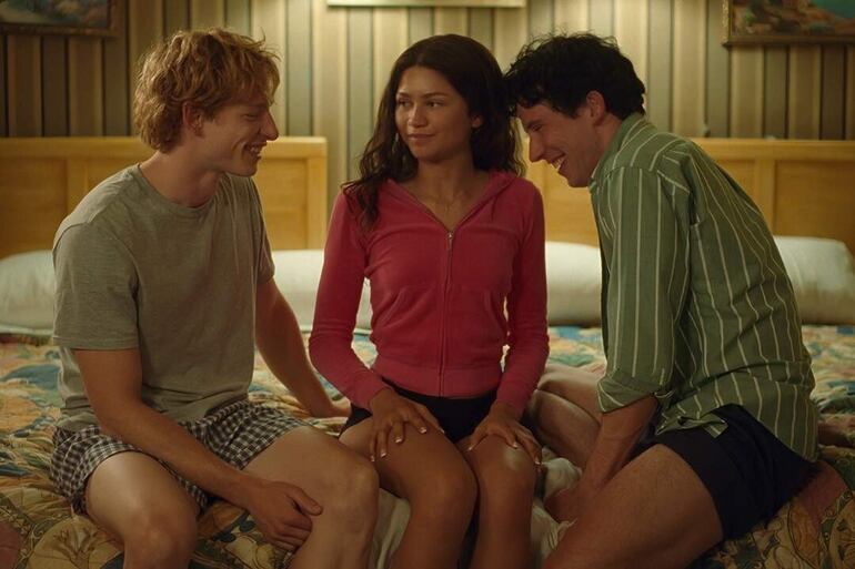 Mike Faist, Zendaya y Josh O'Connor en una escena de la película "Desafiantes", que se estrenó el pasado jueves.