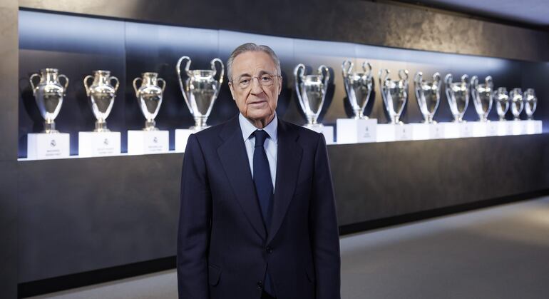 El español Florentino Pérez, presidente del Real Madrid. 