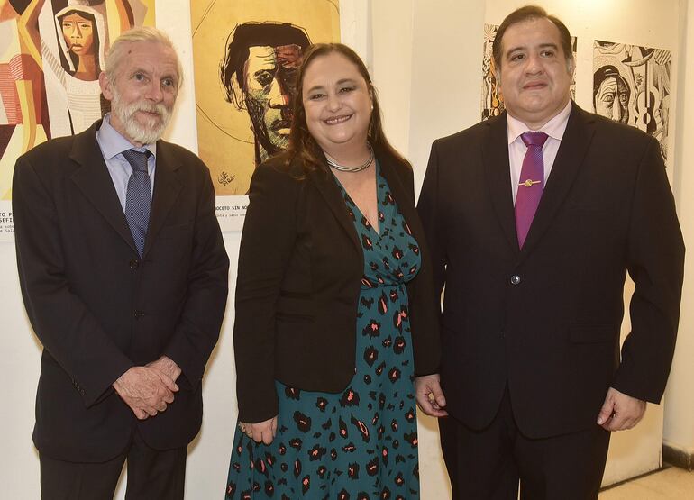 Juan Villa, Malala Perlmutez y Nery Peña.