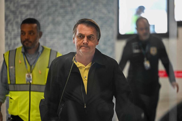 El expresidente de Brasil, Jair Bolsonaro, fue ingresado a un hospital de Sao Paulo. (AFP)