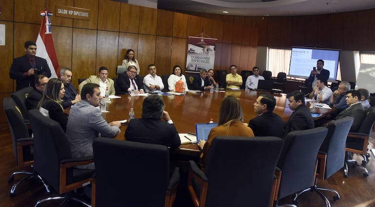 La ANDE y Clyfsa participaron el martes último de una mesa de diálogo propiciada por Diputados.