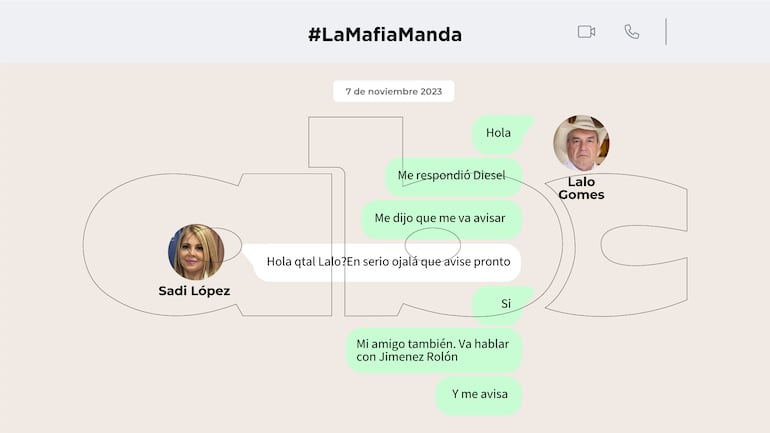 Conversación entre la jueza Sadi López y el fallecido diputado Eulalio "Lalo" Gomes.