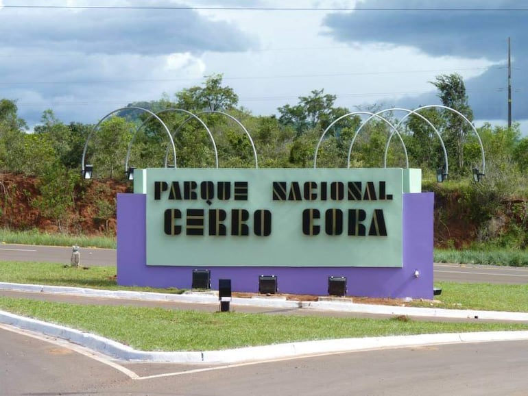 Entrada al Parque Nacional Cerro Corá.