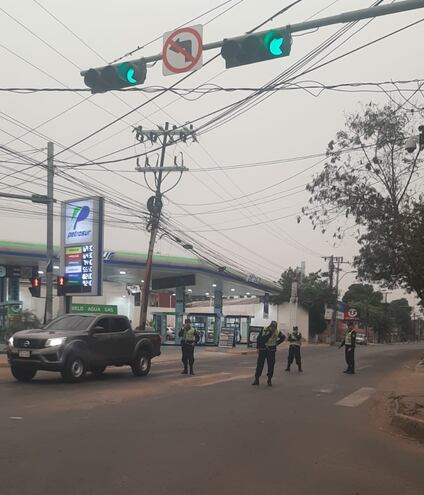 Policía Municipal Asunción artigas desvío