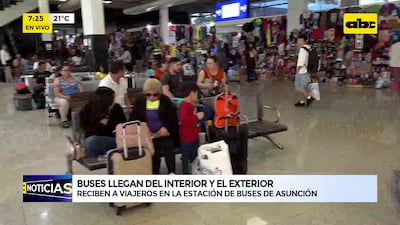 Video: Intenso movimiento en la Terminal de Ómnibus rumbo a pasar Nochebuena