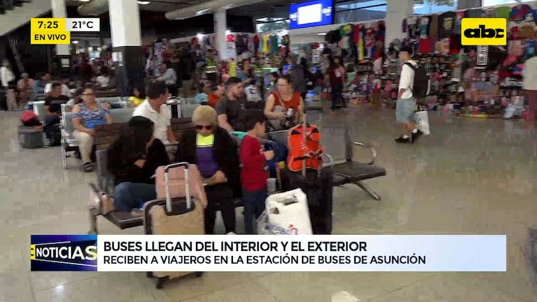 Video: Intenso movimiento en la Terminal de Ómnibus rumbo a pasar Nochebuena