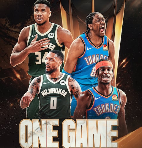 Esta noche la cita imperdible en la NBA Cup: Milwaukee Bucks frente a Oklahoma City Thunder por la corona.