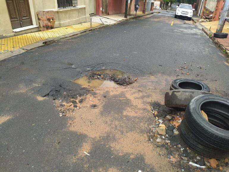 Bache que urge ser reparado