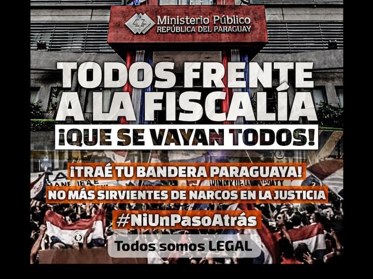 Indignados marcharán hoy frente a la Fiscalía contra los “sirvientes de narcos”