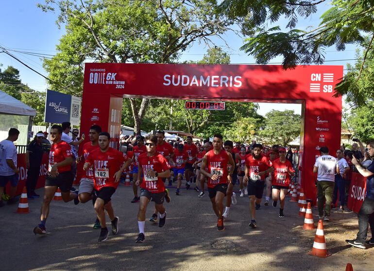 Emotiva largada de la competencia en la ciudad de San Bernardino.