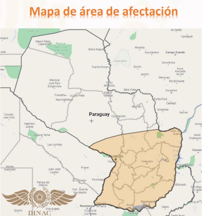 Mapa de afectación del sistema de tormentas para el jueves y viernes.