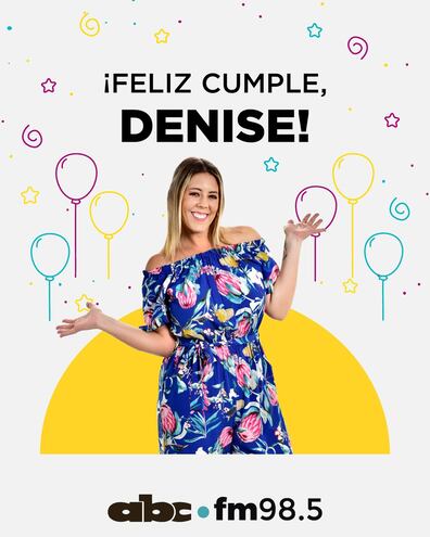 La periodista Denise Hutter celebra una nueva vuelta al sol.