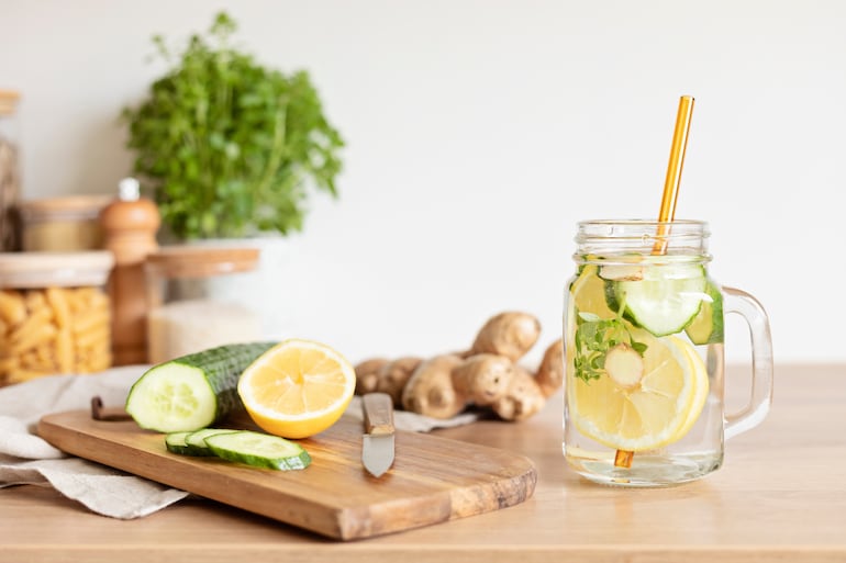 Agua infusionada.