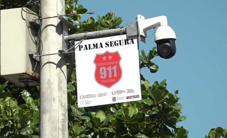 El sistema 911 tiene un total de 22 cámaras de seguridad instaladas sobre calle Palma.