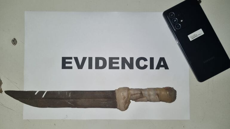 Evidencias incautadas durante el procedimiento.