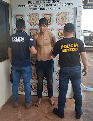 Luis Miguel Portillo Pavón (20) fue detenido esta tarde por en Capitán Bado por el secuestro exprés de un empresario brasileño, perpetrado el 21 de diciembre del año pasado.