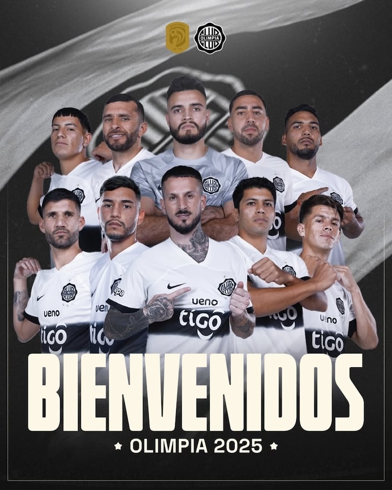 Las diez incorporaciones que realizó Olimpia en los últimos días.