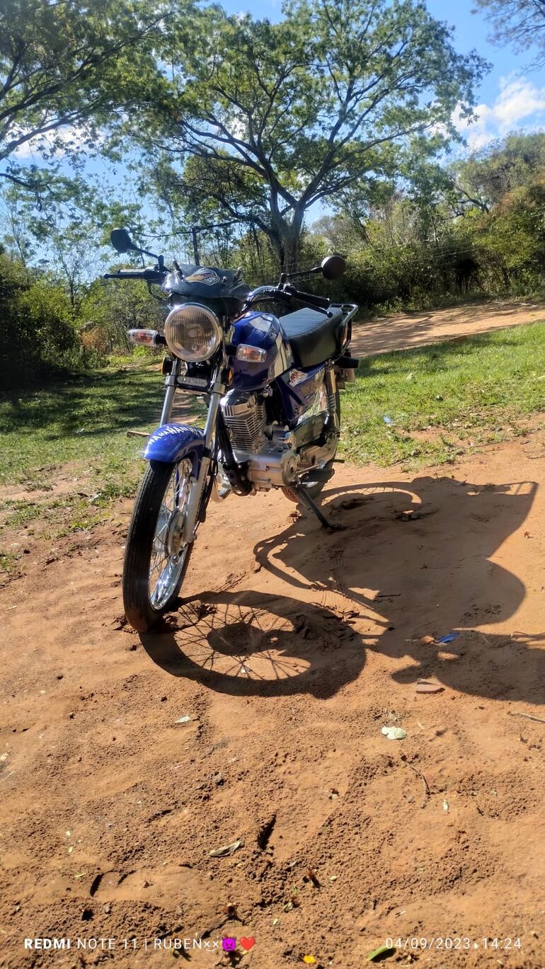 Dos motoasaltantes pretendieron robar la motocicleta a Gabriel Pereira Leguizamon