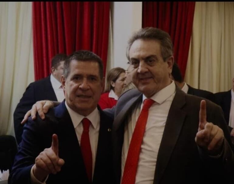 Horacio Cartes y Yamil Esgaib