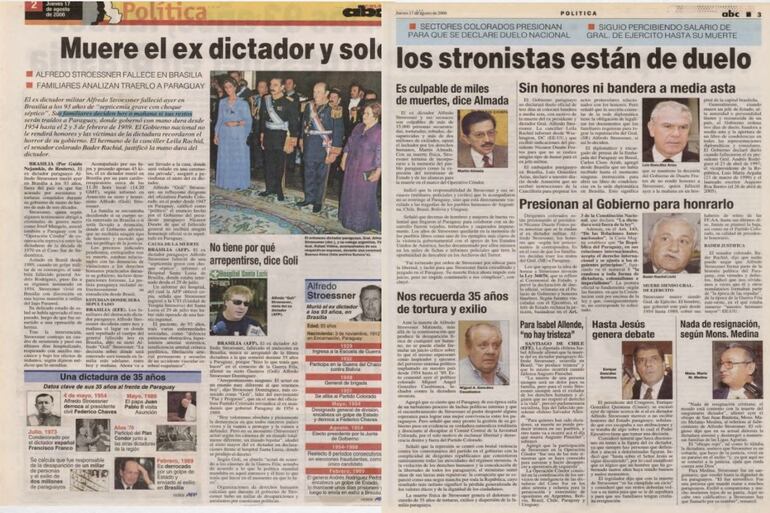 Publicación de ABC del 17 de agosto de 2006.