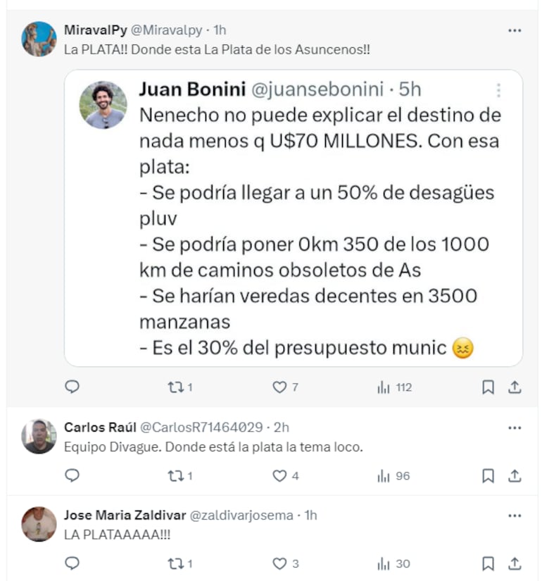 Respuestas a la publicación que hizo Óscar "Nenecho" Rodríguez por el Día del Medio Ambiente.