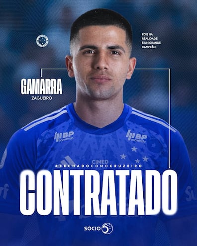 Mateo Gamarra jugará este año en Cruzeiro.