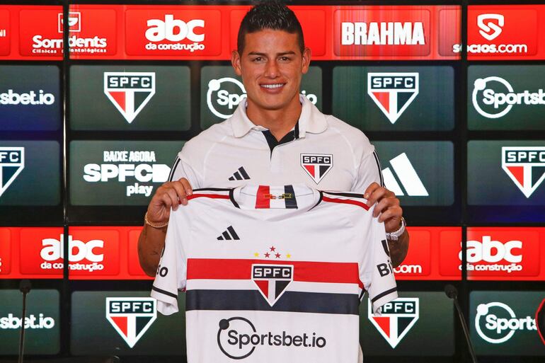 El colombiano James Rodríguez es nuevo jugador del Sao Paulo