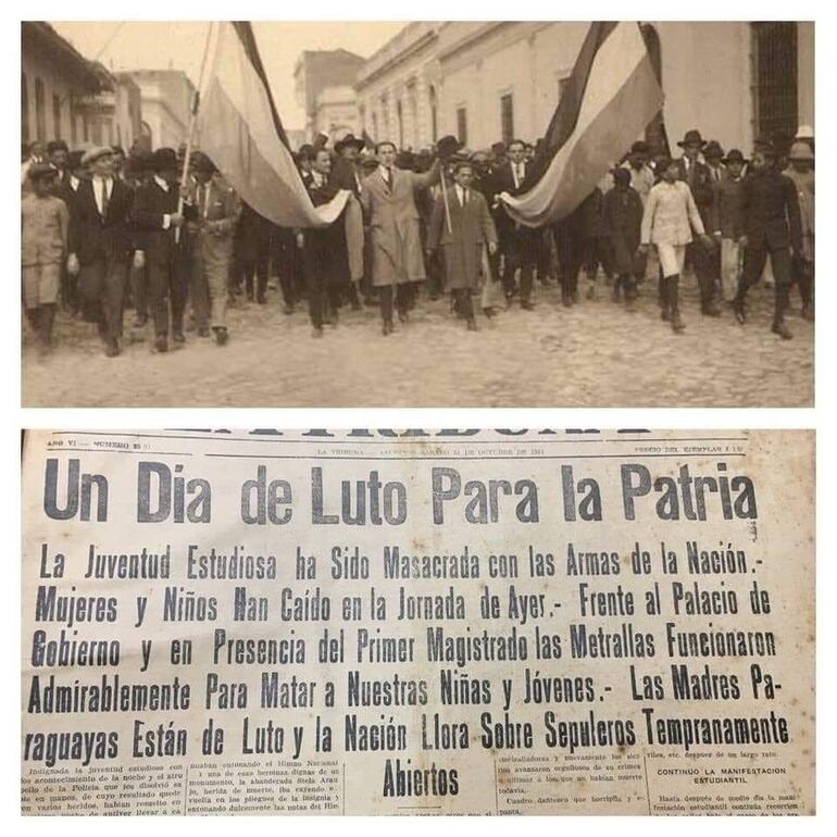 Publicación de los hechos del 23 de octubre de 1931.