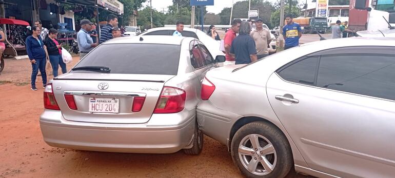 El accidente ocurrió en el estacionamiento del supermercado ubicado en el barrio San Vicente de Carapeguá.