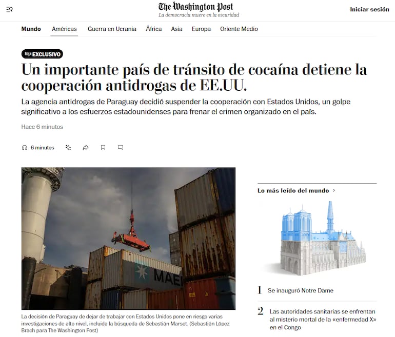 Publicación de The Washington Post.